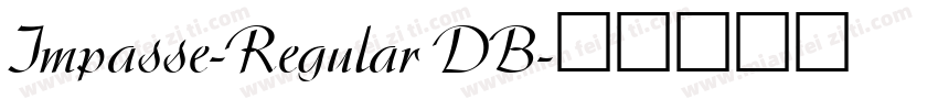 Impasse-Regular DB字体转换